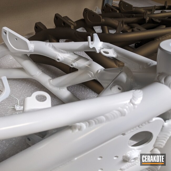 Stormtrooper White And Burnt Bronze Motorcycle Frame