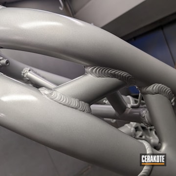 Cerakote Clear - Aluminum Motorcycle Frame