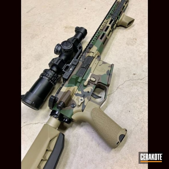 M81 Custom Rifle Build In Woodland Camo
