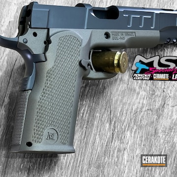 Hm Commander Mb5 Coated With Cerakote In Stainless And Concrete