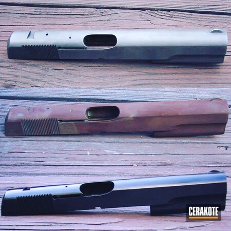 Powder Coating: 9mm,Gloss Black H-109,Slides,Pistol Slides