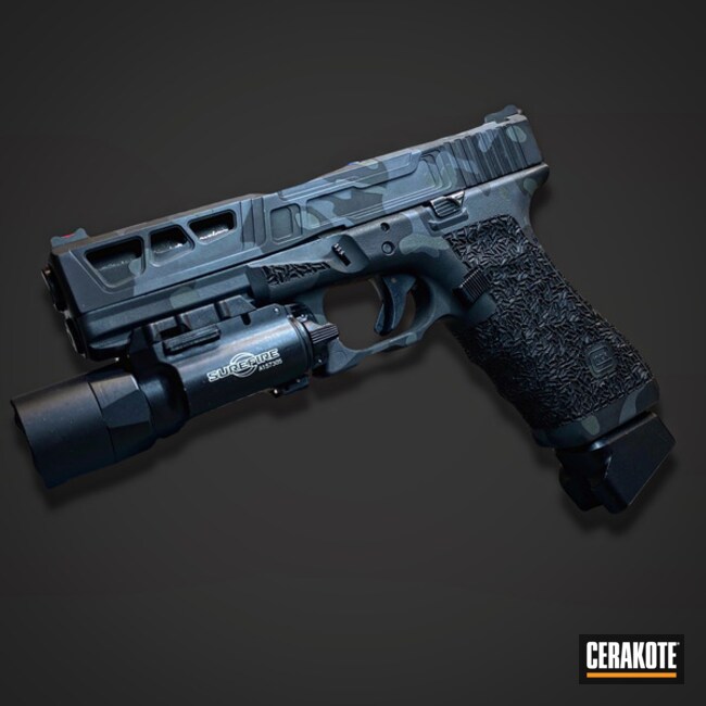 Glock 17 Urban Grey Camo Coated With Cerakote