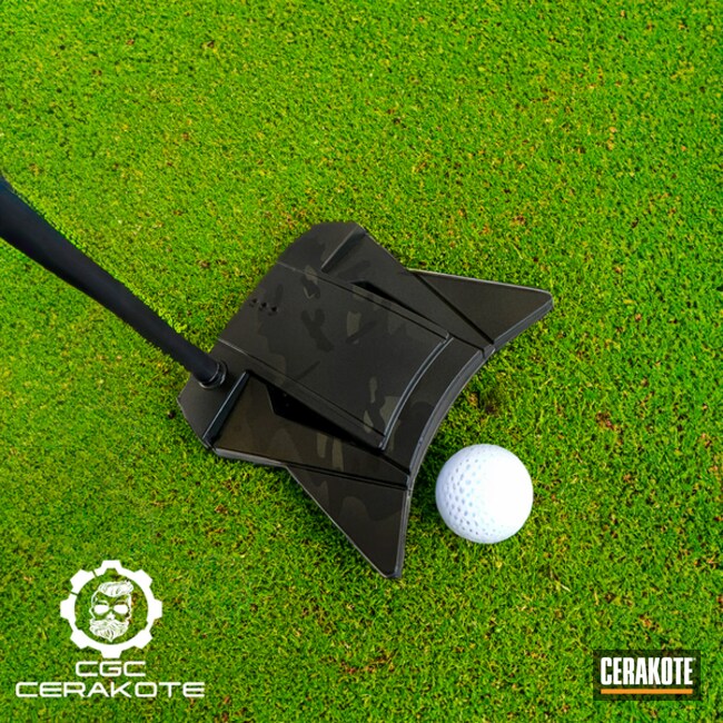 Custom True 2 Golf Putter Cerakoted using Titanium, Tungsten and