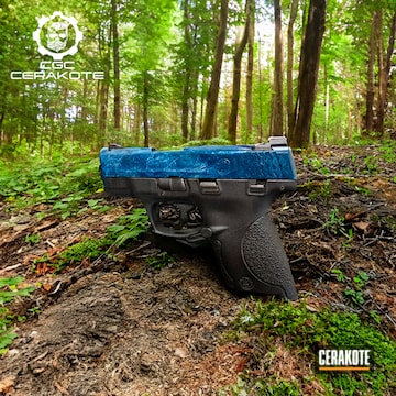 Smith & Wesson Pistol - Custom Marble Cerakote Design 
