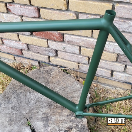 Powder Coating: S.H.O.T,Highland Green H-200,Bike Frame,Bicycle,Bicycle Frame