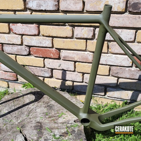Powder Coating: Bike Frame,Sniper Green H-229,Bicycle,Bicycle Frame