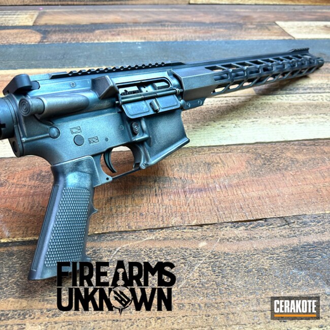 Distressed Ar Coated With Cerakote In H-219
