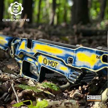 Custom Distressed Cerakote On This Rifle Chassis