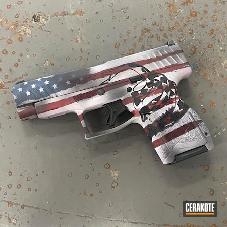 Powder Coating: Hidden White H-242,Graphite Black H-146,NRA Blue H-171,S.H.O.T,USMC Red H-167,Taurus,Dont Tread On Me,Distressed American Flag