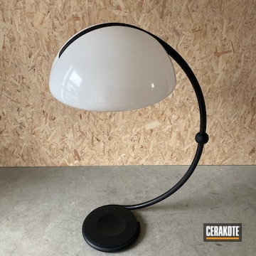1965 Elio Martinelli Snake Lamp Restored In Armor Black
