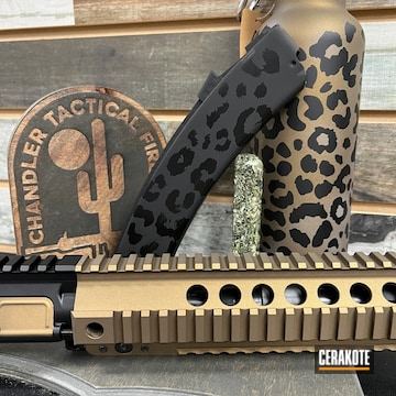 Cheetah Print Coated With Cerakote In H-297, H-109, H-146 And H-148