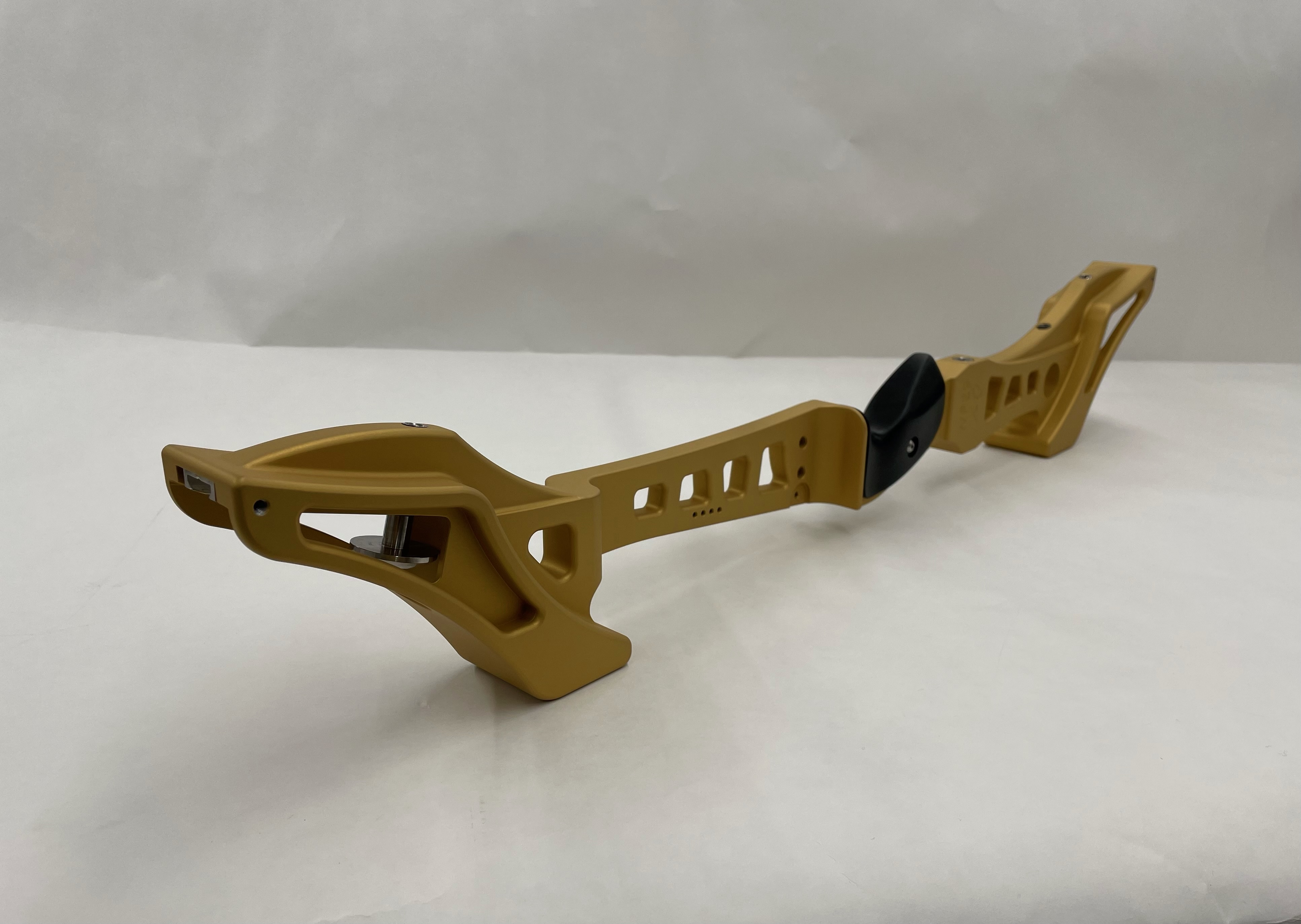 Bow Riser coated with a Gold Finish | Cerakote