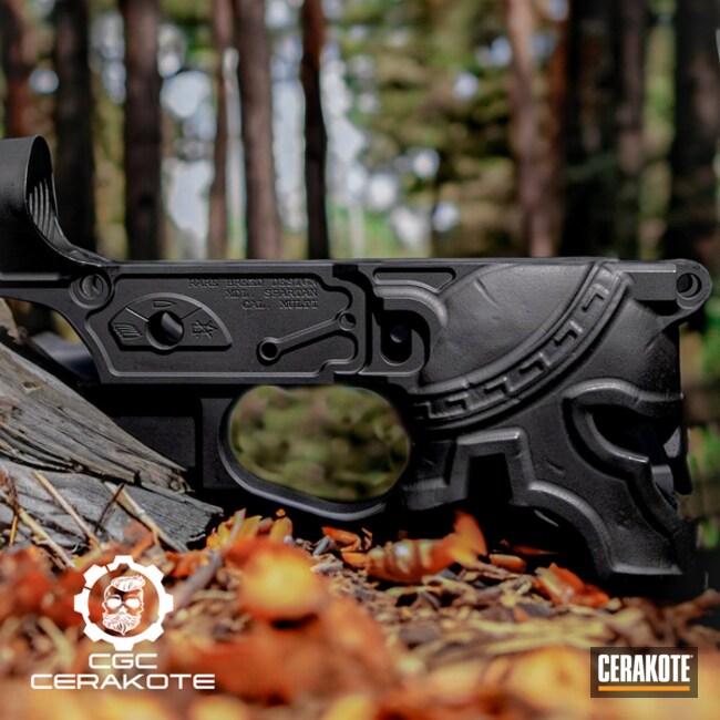 Cerakote - Mega Arms Ar Builders Kit Cerakoted Using Mcmillan® Tan And  Graphite Black