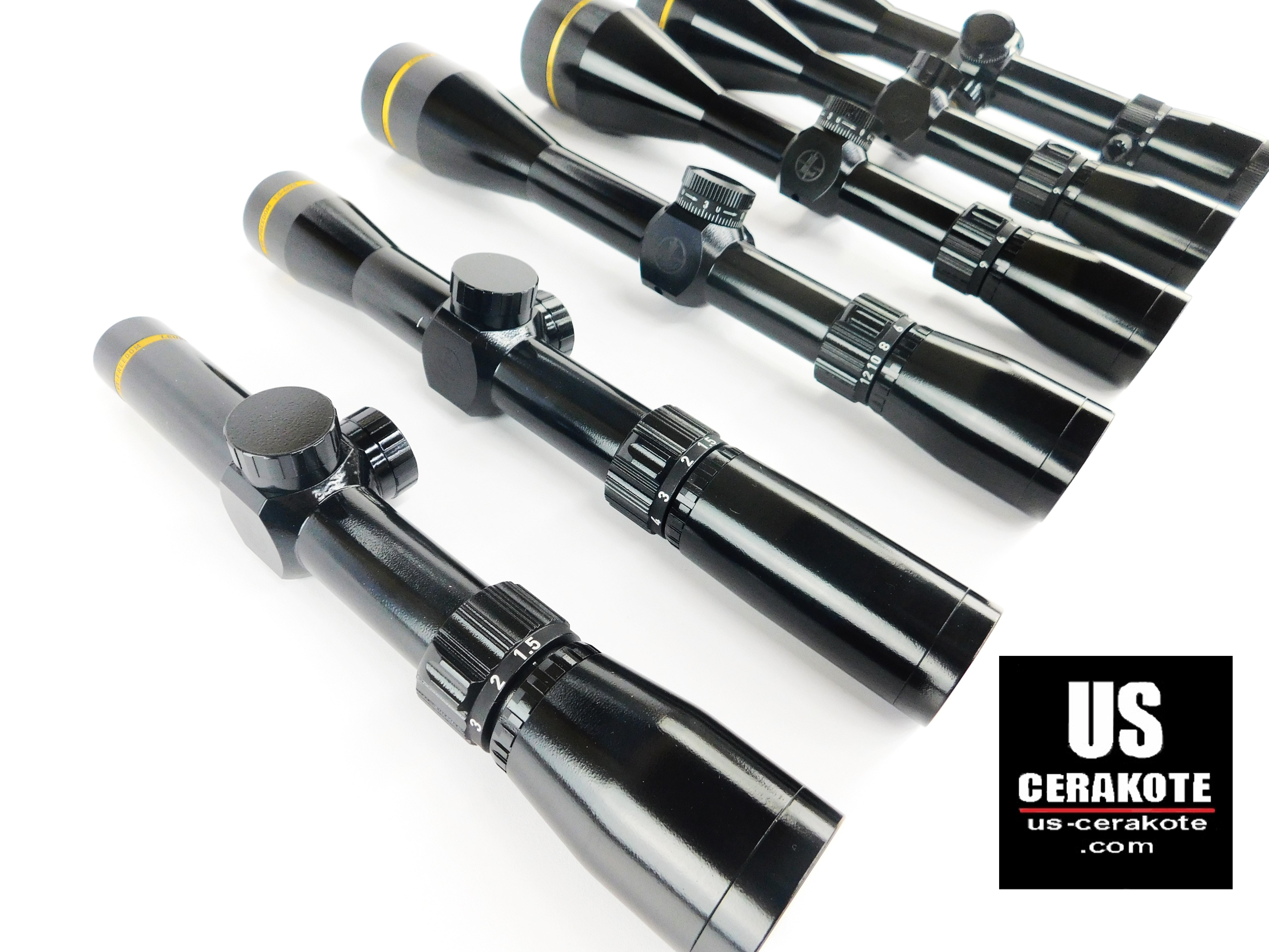 Dark Scope Leupold Scopes Cerakoted in Gloss Black | Cerakote