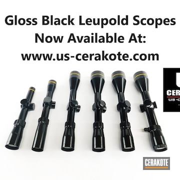 Leupold Scopes Cerakoted In Gloss Black