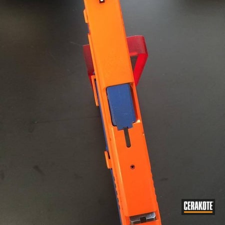 Powder Coating: Safety Orange H-243,NRA Blue H-171,Blue,Handguns,Springfield Armory,XD40,Orange