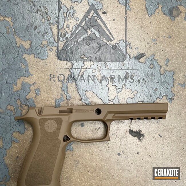 Sig Sauer Pistol Frame Coated With Cerakote In H-269