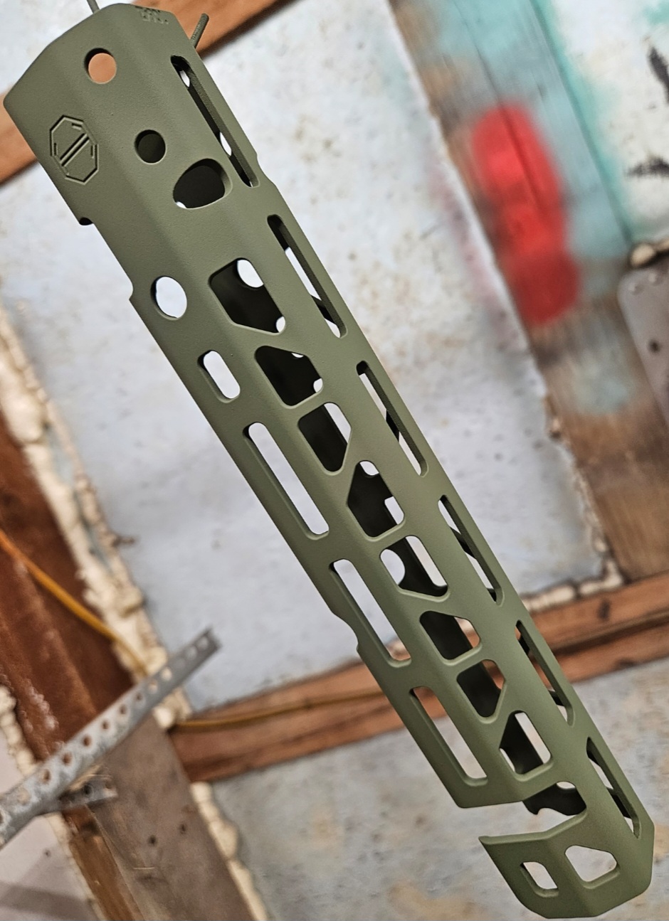 AK Rail done in FS Green | Cerakote