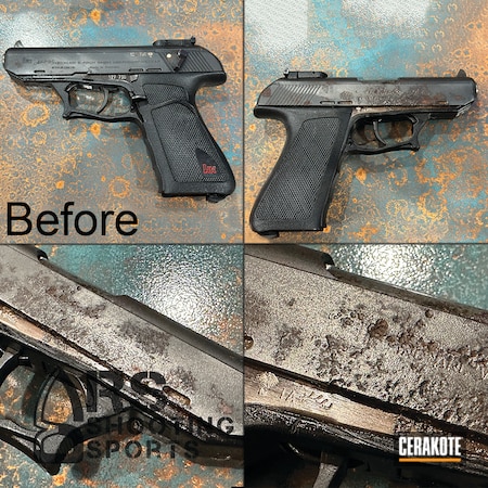 Powder Coating: Graphite Black H-146,HK Pistol,Restore,S.H.O.T,Complete Restoration,HK,Restoration,Restored