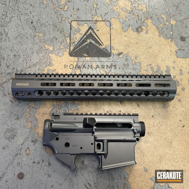 Ar-15 Parts Coated With Cerakote In E-250, E-240 And H-122