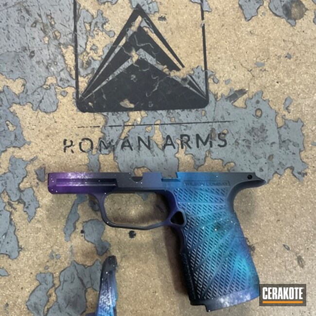 Satin Aluminum, Shimmer Aluminum, Bright White, Sky Blue, Aztec Teal And Midnight Blue Sig Sauer P365 Frame