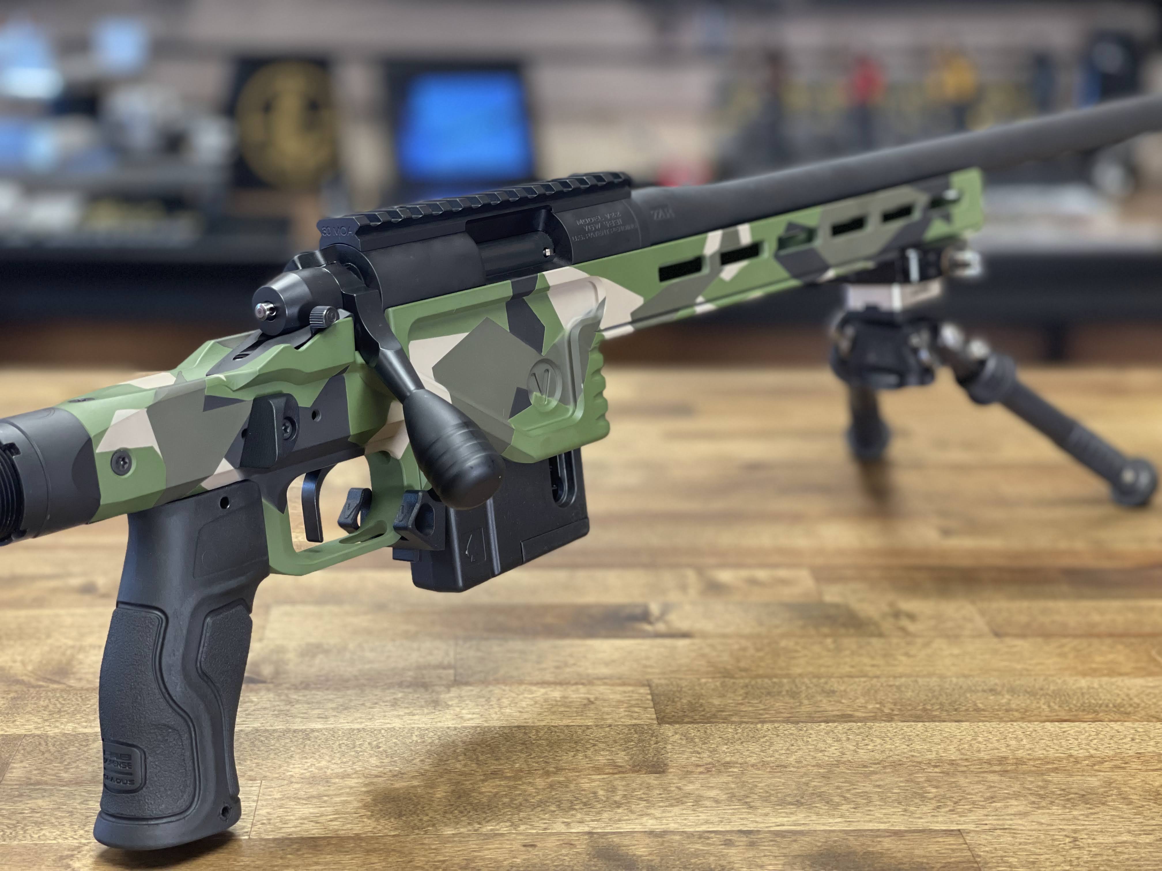 Norwegian Splinter Camo on A Vision Hybrid Chassis | Cerakote
