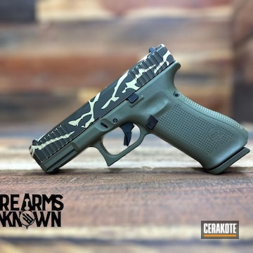 Glock 45 Coated With Cerakote In H-143 And H-267