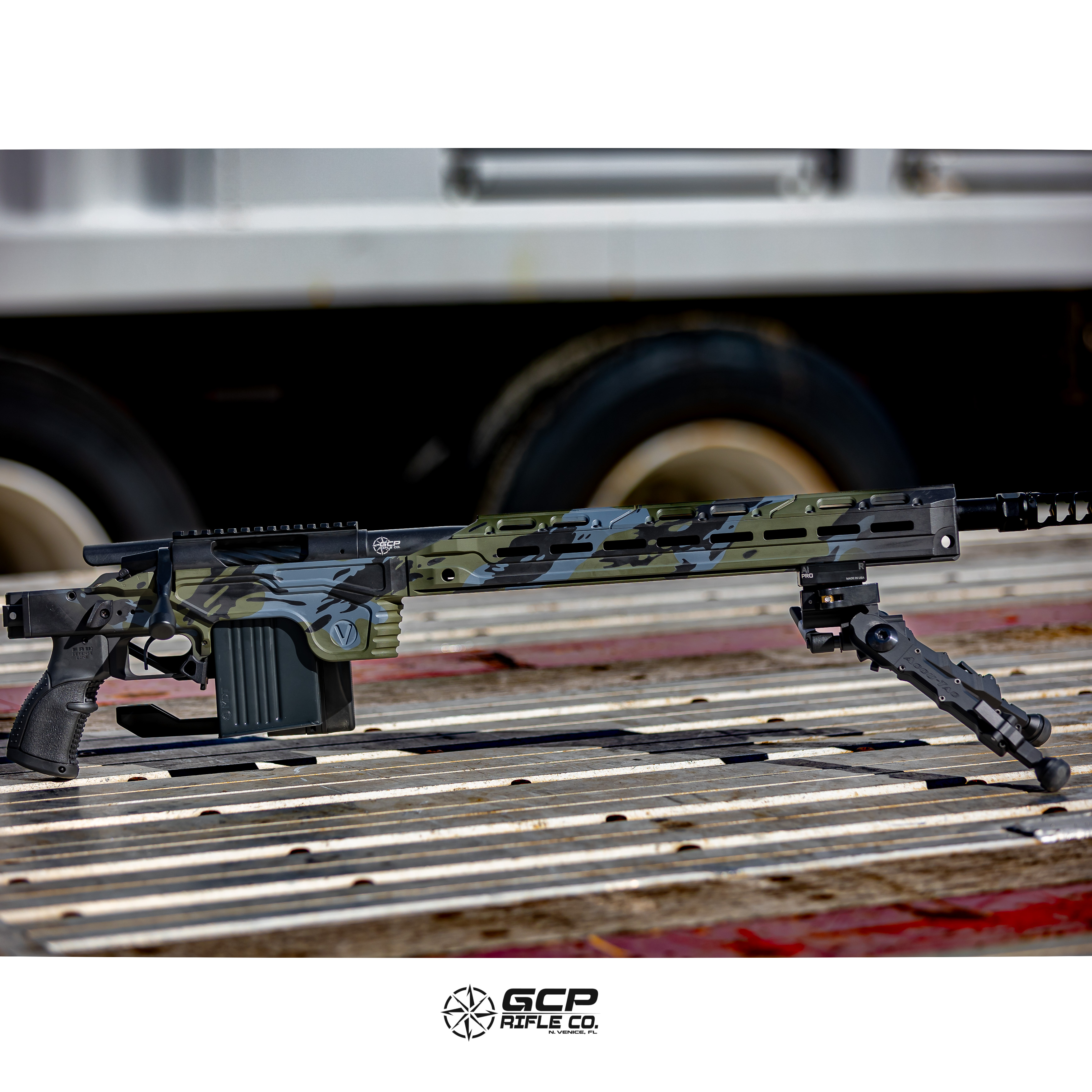 Rhodeisn Pattern Cerakote Vision Chassis With Custom Dark Multi-cam/rhodesian Pattern ...
