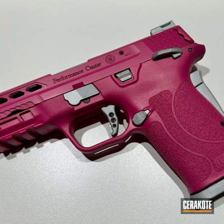 Powder Coating: Smith & Wesson M&P,Smith & Wesson,Pink,S.H.O.T,SIG™ PINK H-224,Crushed Silver H-255