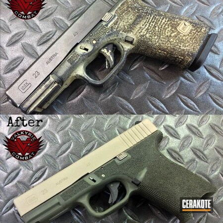 Powder Coating: Glock,Handguns,O.D. Green H-236,Flat Dark Earth H-265,G23