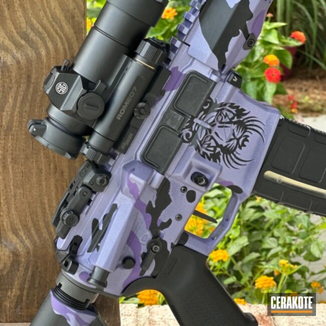 Crushed Orchid, Graphite Black And Bright Purple Ar-15 Purple Tiger