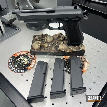 Powder Coating: Taurus Pistol,S.H.O.T,Pistol,Sniper Grey H-234