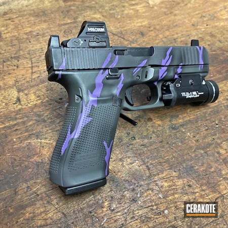 Powder Coating: Tiger Stripes,Graphite Black H-146,Bright Purple H-217,Glock,GEN 5,Glock 20,SIG™ DARK GREY H-210