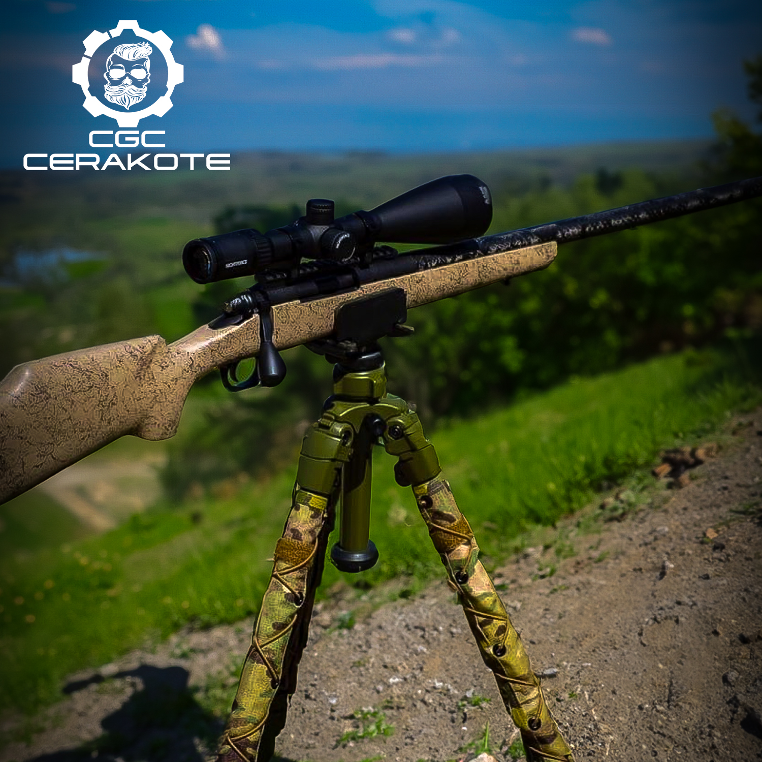 Custom Epoxy Rifle Custom Bolt Action Rifle | Cerakote