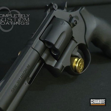 Powder Coating: S.H.O.T,S&W 357 Magnum,Smith & Wesson,Revolver,Armor Black H-190