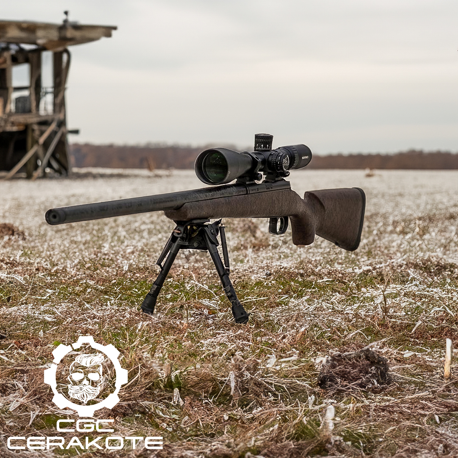 Chipped Coating Rifle Bolt Action Rifle - Custom Cerakote | Cerakote