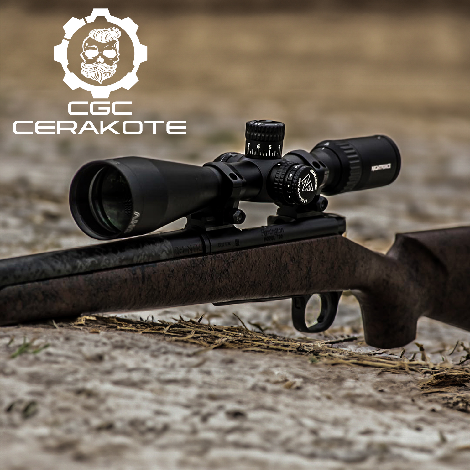 Chipped Coating Rifle Bolt Action Rifle - Custom Cerakote | Cerakote