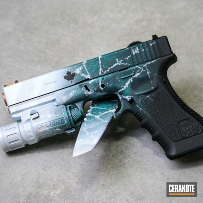 Glock 17 Black Ice Coated With Cerakote