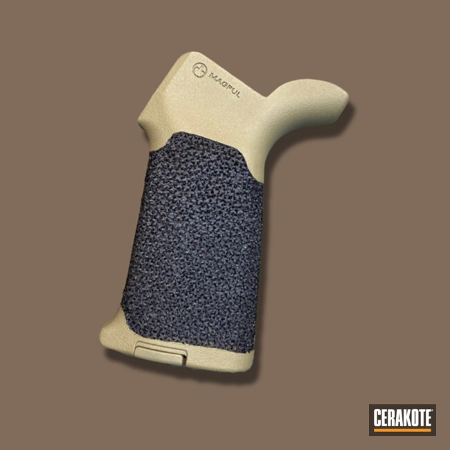 Two Tone Hand Stippled Magpul Grip