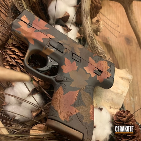 Powder Coating: Smith & Wesson,Smith & Wesson M&P Shield,Chocolate Brown H-258,M&P Shield,COPPER H-347,S.H.O.T,DESERT SAND H-199,Sniper Grey H-234,FIREHOUSE RED H-216