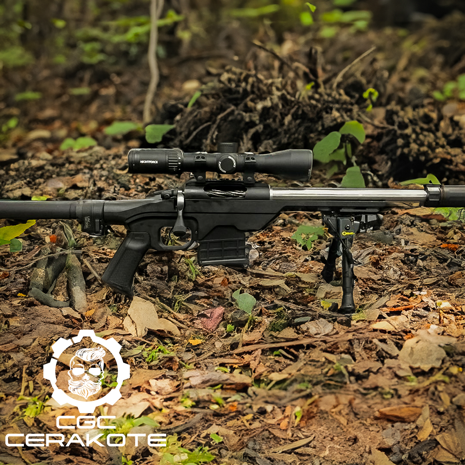 Chipped Coating Rifle Custom Bolt Action Rifle | Cerakote