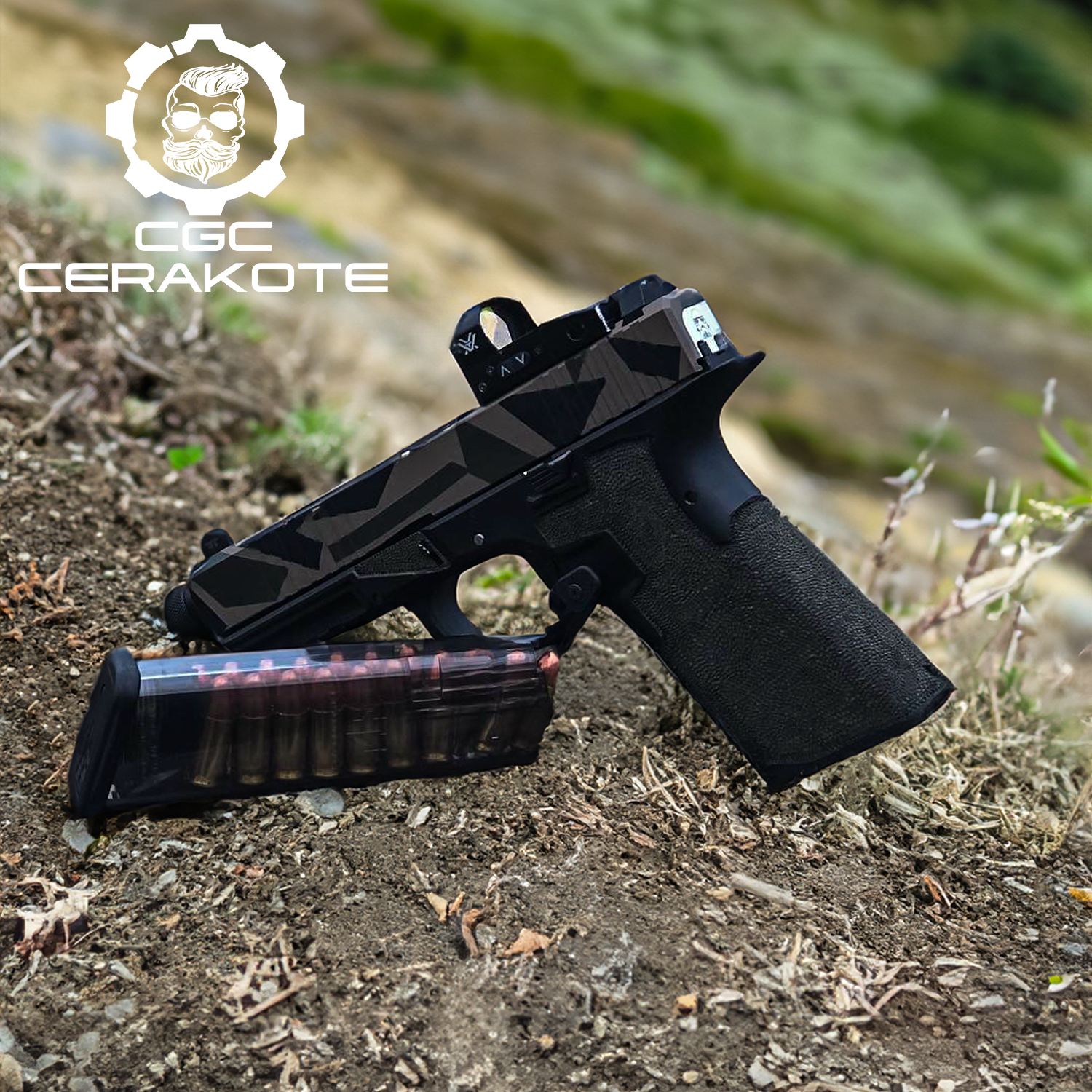 Custom Splinter Camo on This Pistol | Cerakote