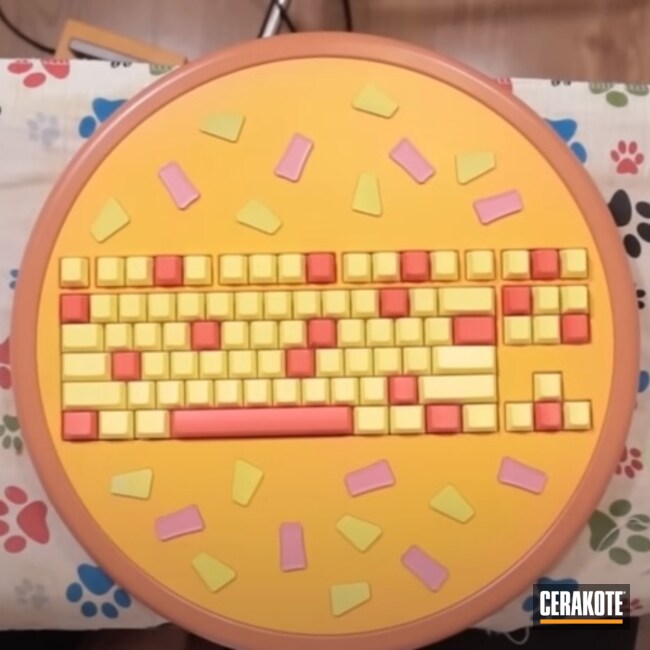 Pizza Keyboard - Custom Mechanical Keyboard For Youtuber Glarses