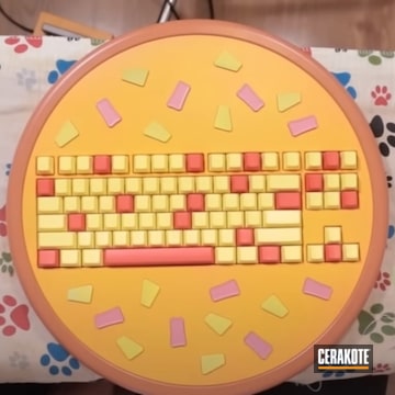 Pizza Keyboard - Custom Mechanical Keyboard For Youtuber Glarses