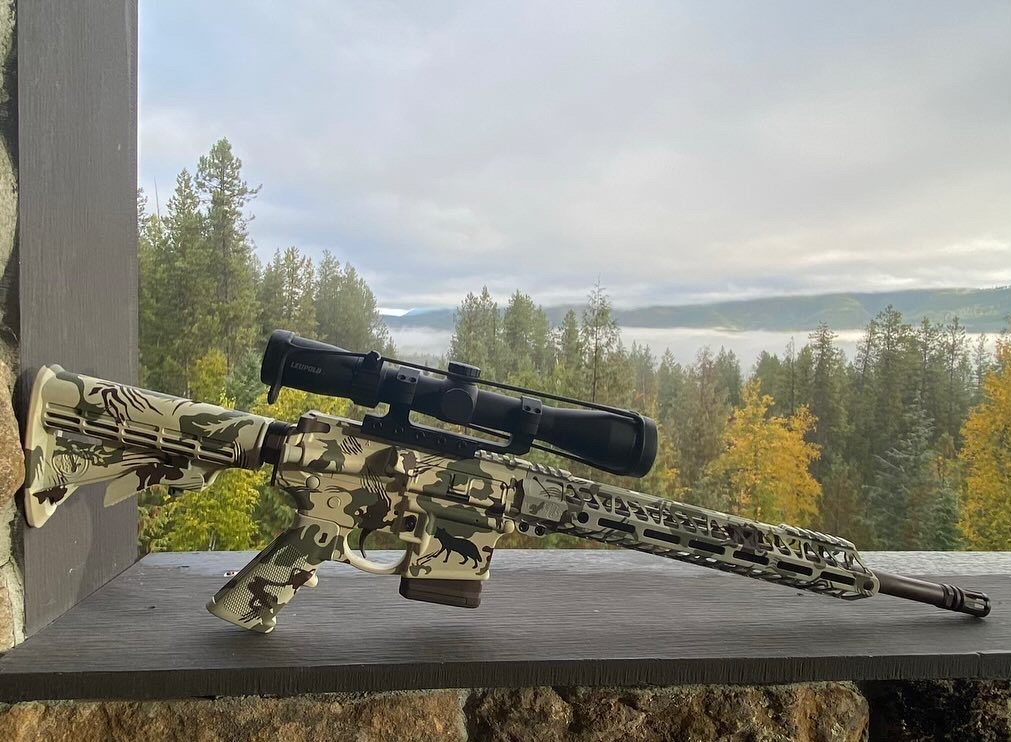 Rhodesian Brushstroke Coyote Rifle | Cerakote