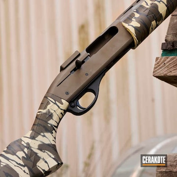 Custom Mixed Camo Remington Sportsman Shotgun