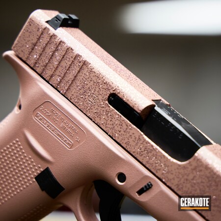 Powder Coating: 9mm,Glock,PINK CHAMPAGNE H-311,S.H.O.T,Pistol,Prison Pink H-141