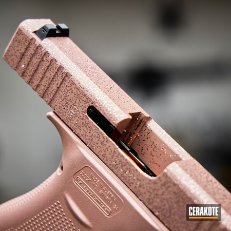 Powder Coating: 9mm,Glock,PINK CHAMPAGNE H-311,S.H.O.T,Pistol,Prison Pink H-141