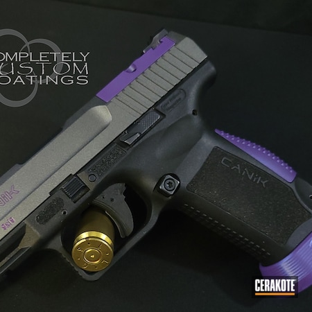 Powder Coating: Pistol,Canik,Bright Purple H-217,Custom