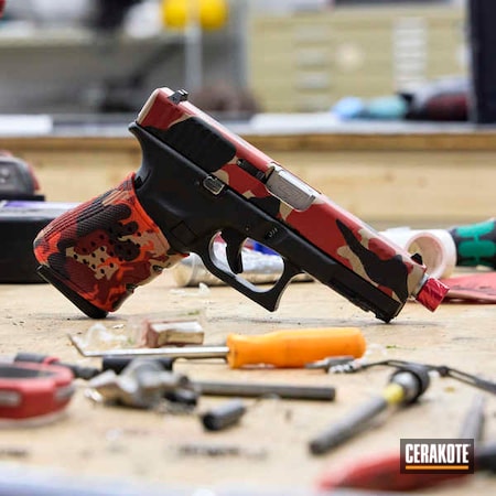 Powder Coating: 9mm,Glock,S.H.O.T,Handguns,Pistol,Gen II Coyote Tan HIR-235,Zaffiri Precision,FIREHOUSE RED H-216,Gen II Graphite Black HIR-146